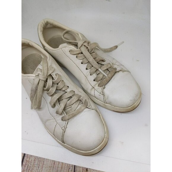 Cole Haan Women's Grand Crosscourt Ii Sneakers White Leather 5.5 US USED - Picture 3 of 12